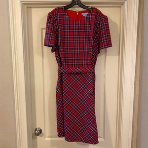 Draper Jame’s Plaid Midi Dress